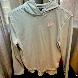 Ladies Nike Dri-fit pull over lightweight with hoodie